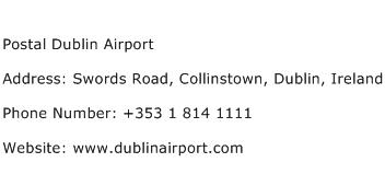 Postal Dublin Airport Address Contact Number