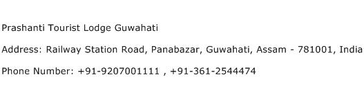 Prashanti Tourist Lodge Guwahati Address Contact Number