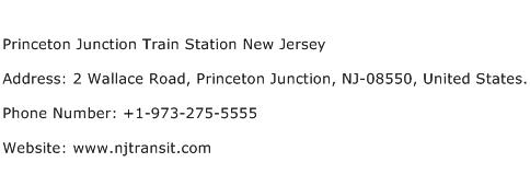 Princeton Junction Train Station New Jersey Address Contact Number