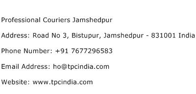 Professional Couriers Jamshedpur Address Contact Number