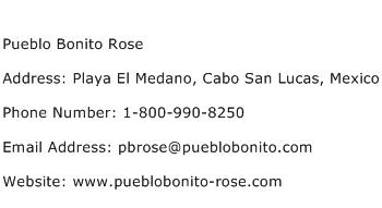 Pueblo Bonito Rose Address Contact Number
