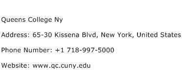 Queens College Ny Address Contact Number