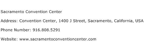 Sacramento Convention Center Address Contact Number