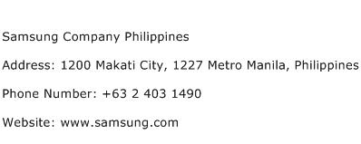 Samsung Company Philippines Address Contact Number