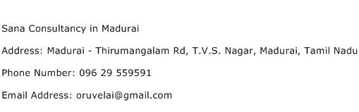 Sana Consultancy in Madurai Address Contact Number