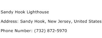 Sandy Hook Lighthouse Address Contact Number