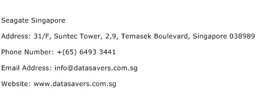 Seagate Singapore Address Contact Number
