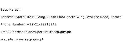 Secp Karachi Address Contact Number