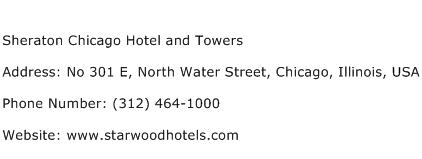 Sheraton Chicago Hotel and Towers Address Contact Number
