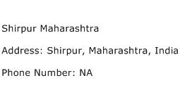 Shirpur Maharashtra Address Contact Number