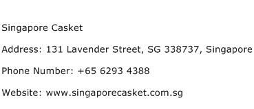 Singapore Casket Address Contact Number