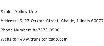 Skokie Yellow Line Address Contact Number