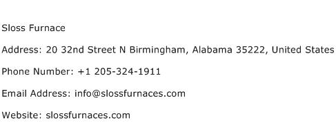 Sloss Furnace Address Contact Number