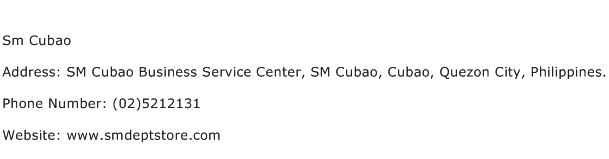 Sm Cubao Address Contact Number