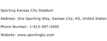 Sporting Kansas City Stadium Address Contact Number