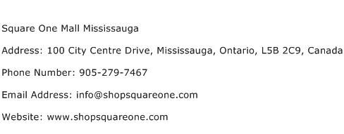 Square One Mall Mississauga Address Contact Number