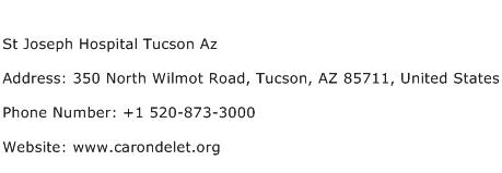 St Joseph Hospital Tucson Az Address Contact Number