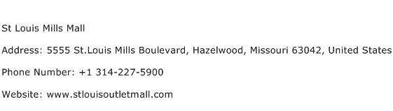 St Louis Mills Mall Address Contact Number