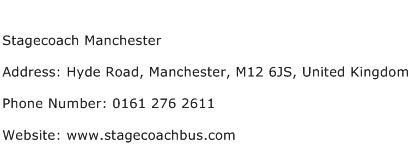 Stagecoach Manchester Address Contact Number