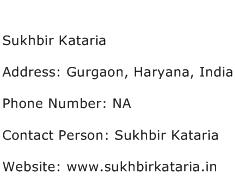 Sukhbir Kataria Address Contact Number