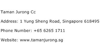 Taman Jurong Cc Address Contact Number