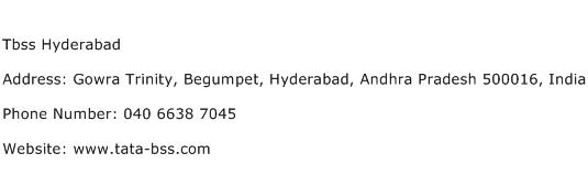Tbss Hyderabad Address Contact Number