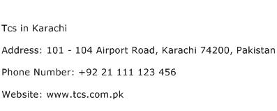 Tcs in Karachi Address Contact Number