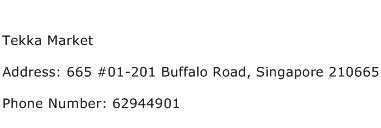 Tekka Market Address Contact Number