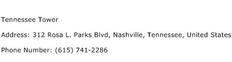 Tennessee Tower Address Contact Number