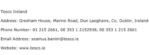 Tesco Ireland Address Contact Number