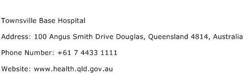 Townsville Base Hospital Address Contact Number