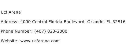 Ucf Arena Address Contact Number