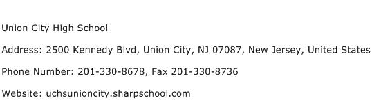 Union City High School Address Contact Number
