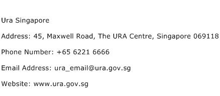 Ura Singapore Address Contact Number