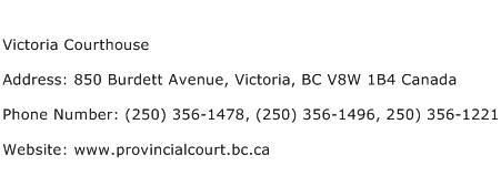 Victoria Courthouse Address Contact Number