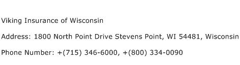 Viking Insurance of Wisconsin Address Contact Number