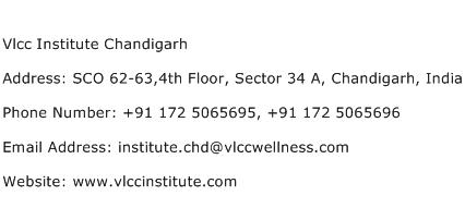 Vlcc Institute Chandigarh Address Contact Number