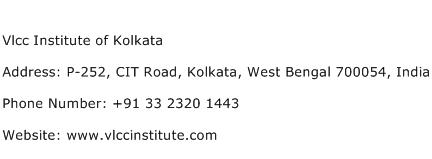Vlcc Institute of Kolkata Address Contact Number