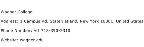 Wagner College Address Contact Number