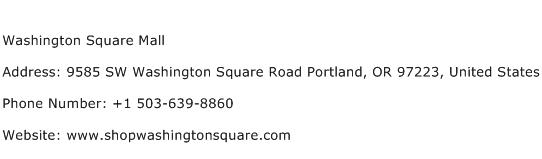 Washington Square Mall Address Contact Number