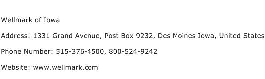 Wellmark of Iowa Address Contact Number