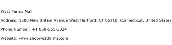 West Farms Mall Address Contact Number