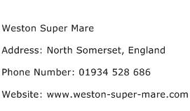 Weston Super Mare Address Contact Number