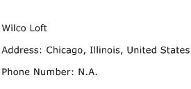 Wilco Loft Address Contact Number