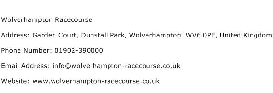 Wolverhampton Racecourse Address Contact Number