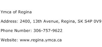 Ymca of Regina Address Contact Number