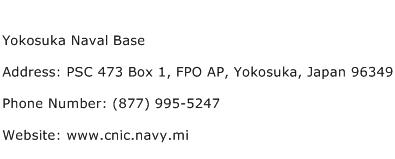 Yokosuka Naval Base Address Contact Number