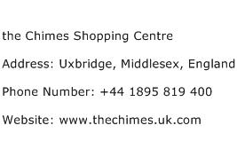 the Chimes Shopping Centre Address Contact Number