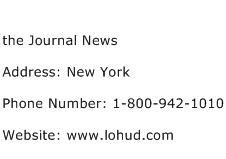 the Journal News Address Contact Number
